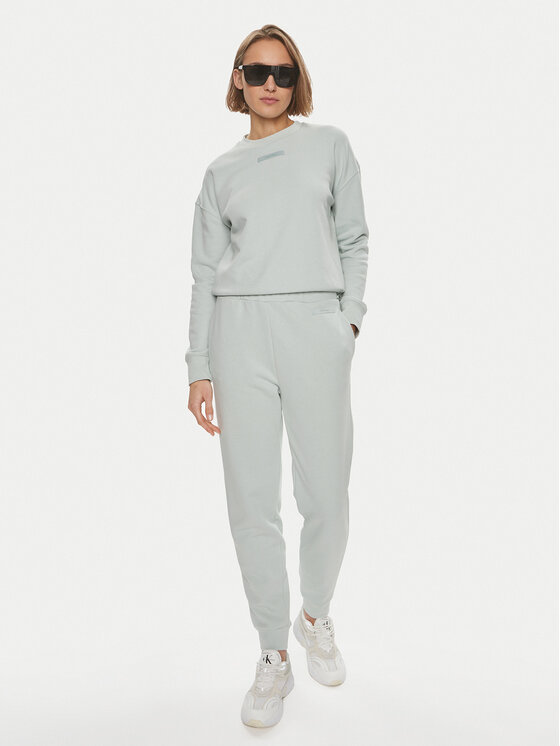 Calvin Klein Calvin Klein Bluza Micro Logo K20K206630 Zielony Regular Fit