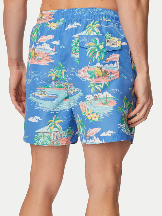 Polo Ralph Lauren Polo Ralph Lauren Plaukimo šortai 710B13657001 Šviesiai mėlyna Classic Fit