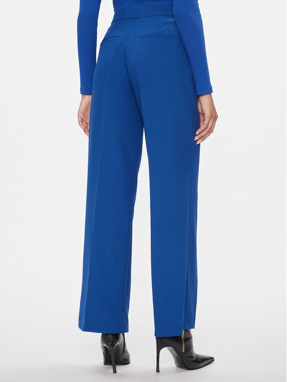 Vila Vila Kalhoty z materiálu Viriley 14092209 Modrá Straight Fit