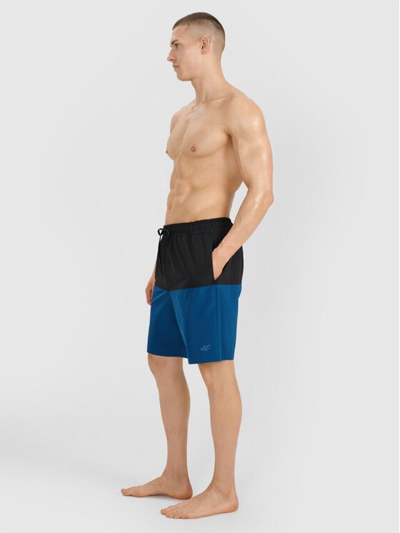 4F 4F Szorty plażowe 4FWSS25UBDSM135-46S Zielony Regular Fit