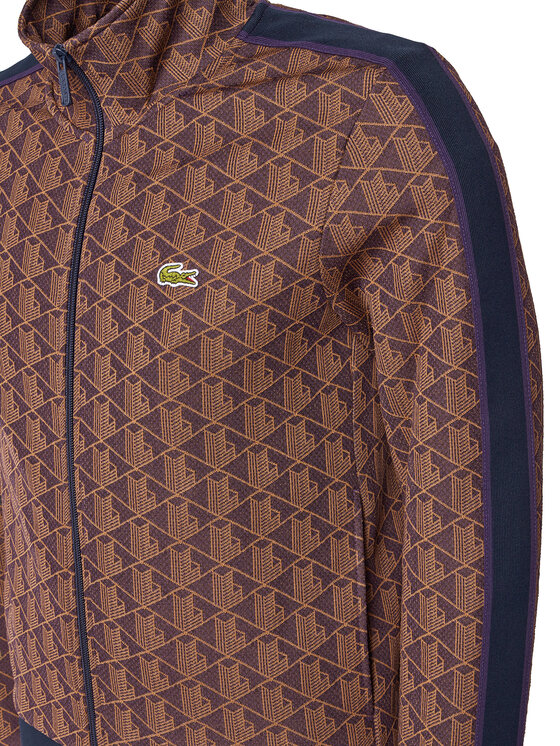 Lacoste Lacoste Džemperis ar kapuci SH1368 Brūns Regular Fit