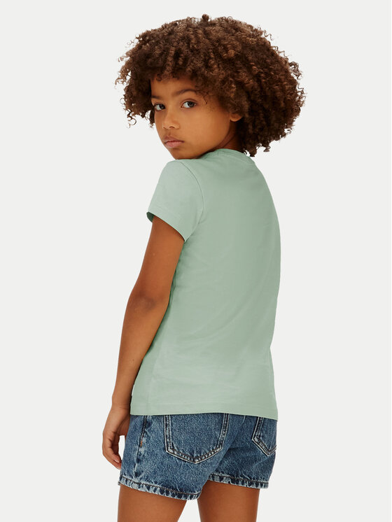 Calvin Klein Jeans Calvin Klein Jeans T-Shirt LVCKSJA23G Světle zelená Slim Fit