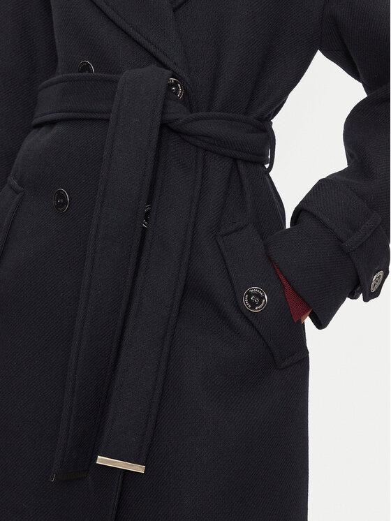Morgan Morgan Wollmantel 242-GDINE Dunkelblau Regular Fit