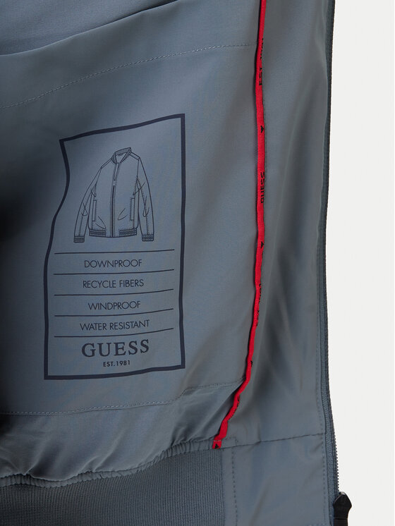 Guess Guess Bomber dzseki M6RL09 WJ362 Zöld Regular Fit