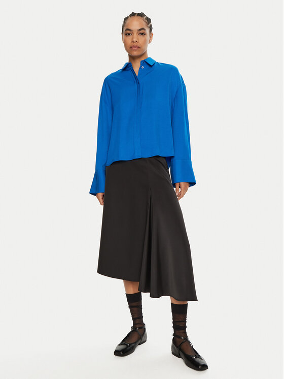 2NDDAY 2NDDAY Fustă midi Barrah 2245150279 Negru Regular Fit