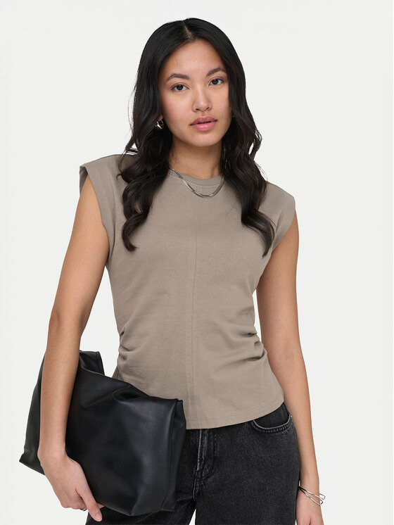 ONLY ONLY Marškinėliai Marie 15372452 Pilka Regular Fit