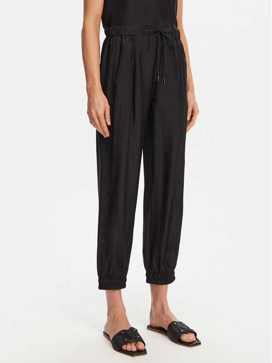 Marella Marella Szövet nadrág Abetaia 2513131095 Fekete Relaxed Fit