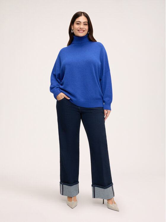 Fiorella Rubino Fiorella Rubino Golf M391E002448N024 Turkusowy Regular Fit