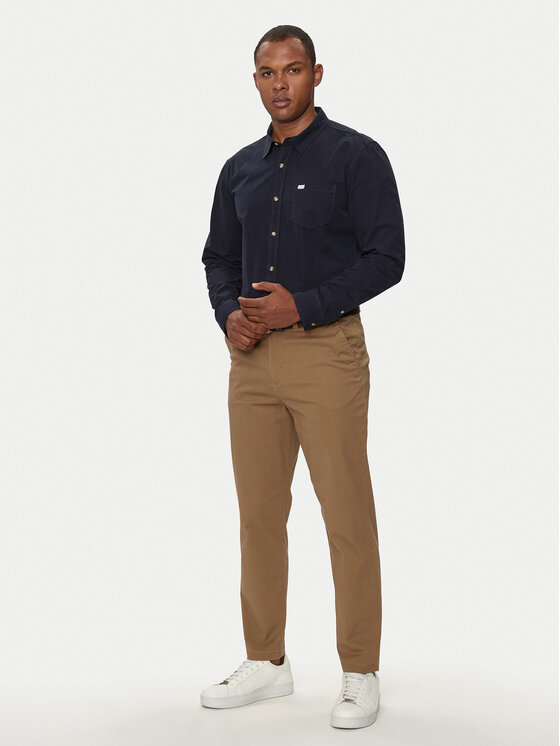 Guess Jeans Guess Jeans Koszula M4YH35 WGCF1 Granatowy Slim Fit