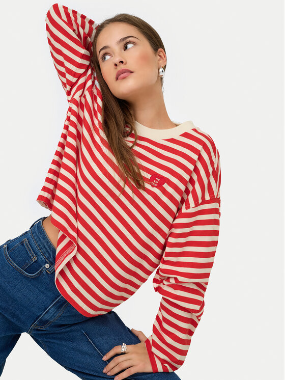 ONLY ONLY Majica Livina 15359682 Crvena Regular Fit