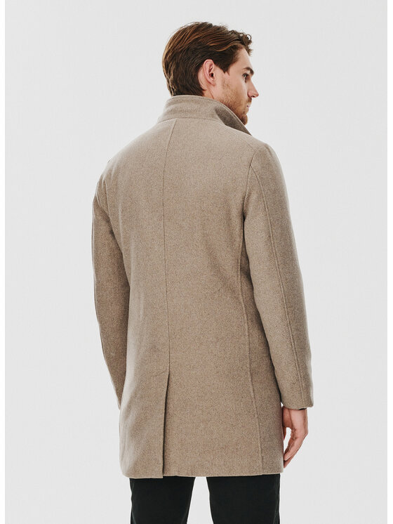 Pako Lorente Pako Lorente Płaszcz P24WF-7X-008 Beżowy Classic Fit