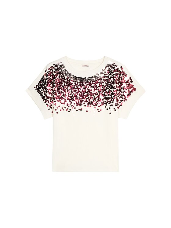 Oltre Oltre T-shirt G071J004291N081 Bordeaux Regular Fit