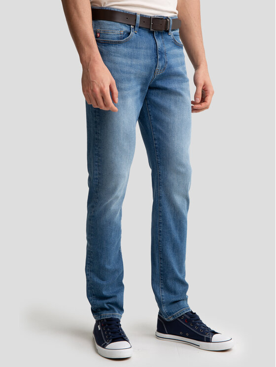 BIG STAR BIG STAR Jeansy HARPER Niebieski Tapered Fit