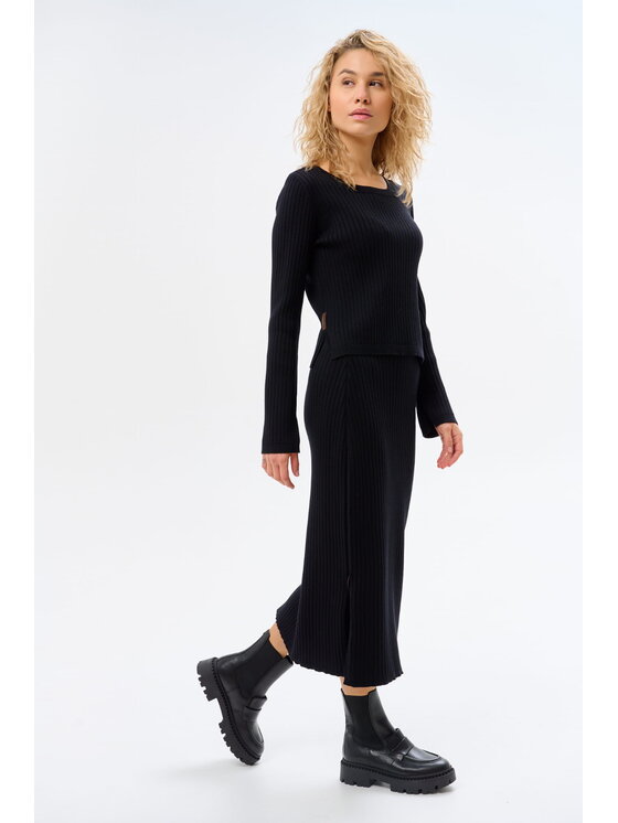 blue shadow blue shadow Bluzka Trixy Czarny Regular Fit