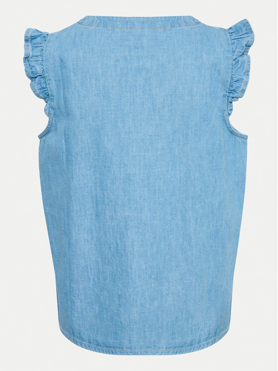 Kaffe Kaffe Bluse Louise 10508521 Blau Regular Fit