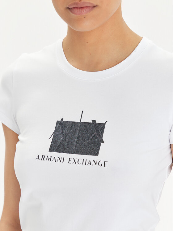 Armani Exchange Armani Exchange T-Shirt 3DYT51 YJETZ 1000 Biały Regular Fit