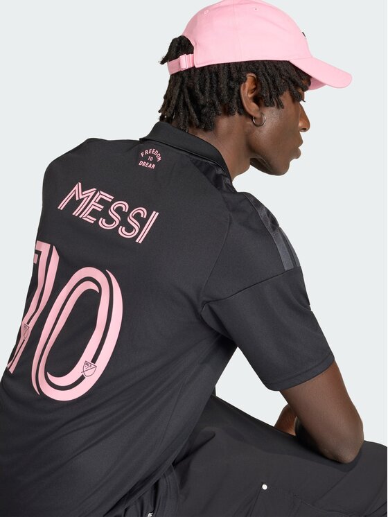adidas adidas Koszulka techniczna Inter Miami CF Away Jersey Messi Czarny Slim Fit