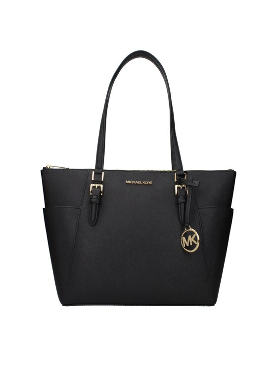Michael Kors Michael Kors Torebka Black Leather Shoulder Czarny