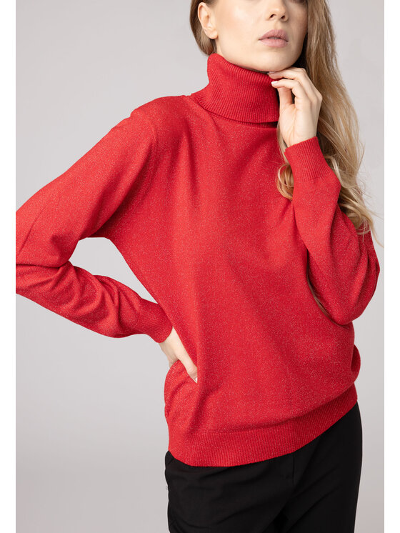 QUIOSQUE QUIOSQUE Sweter QUIOSQUE 6VL003601 Czerwony Regular Fit