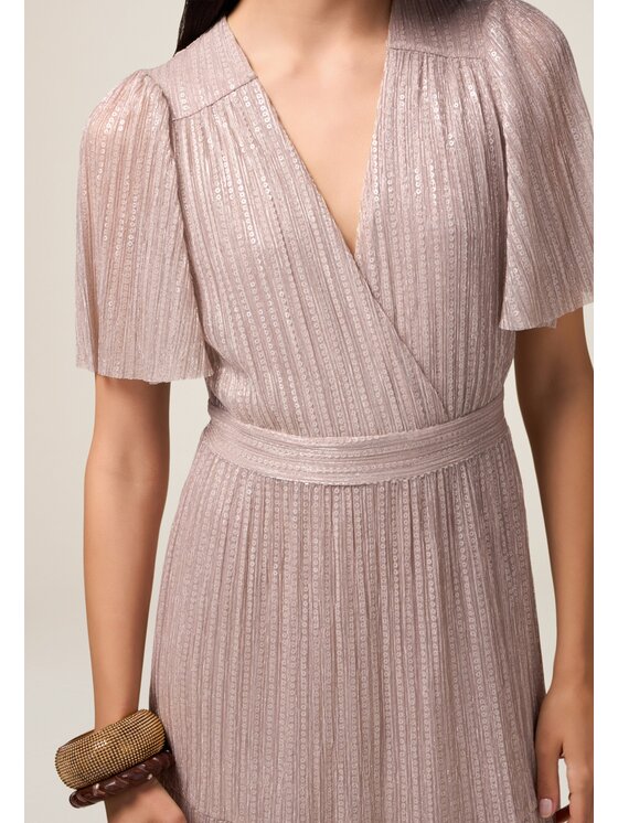 Oltre Oltre Vestito elegante 7025J000848N006 Rosa A-Line Fit