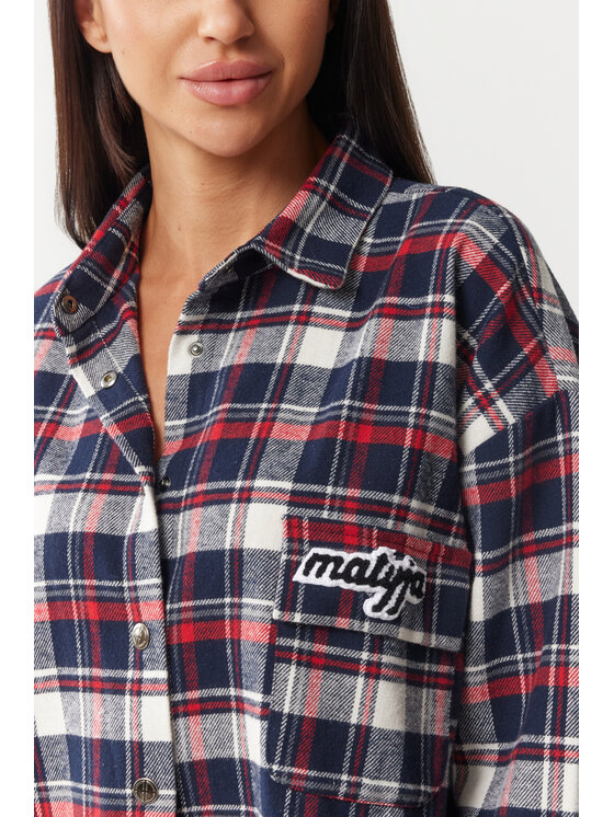 Magda Matyja Magda Matyja Koszula ROCKY SHIRT Granatowy Loose Fit
