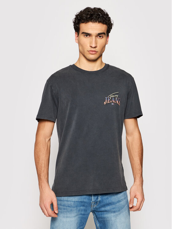 Tommy Jeans T-shirt Diamond Back Logo DM0DM10622 Grigio Regular Fit •  Modivo.it