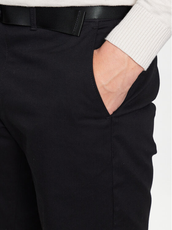 Calvin Klein Calvin Klein Szorty materiałowe Modern Twill K10K111788 Czarny Slim Fit