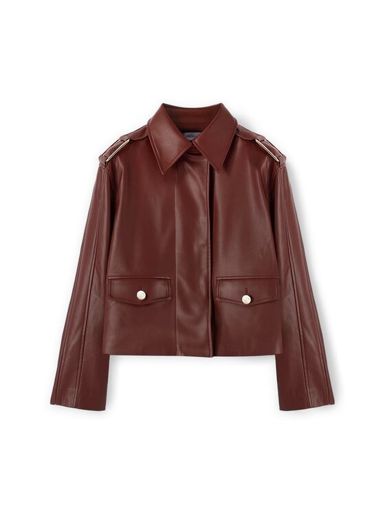 Motivi Motivi Giacca in similpelle R329Q001052N022 Marrone Regular Fit