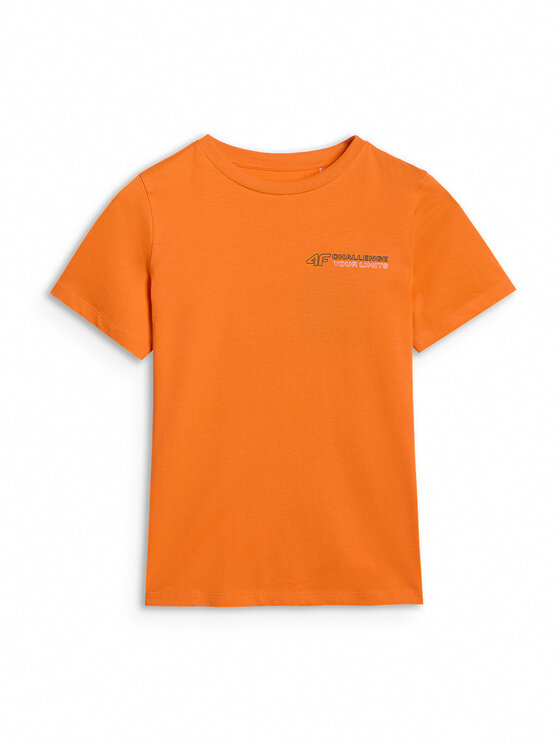 4F 4F T-Shirt URBAN COMMUTER Pomarańczowy Regular Fit