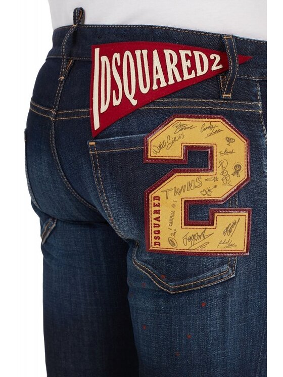 Dsquared2 Dsquared2 Jeansy S74LB0765 S30664 Granatowy Slim Fit