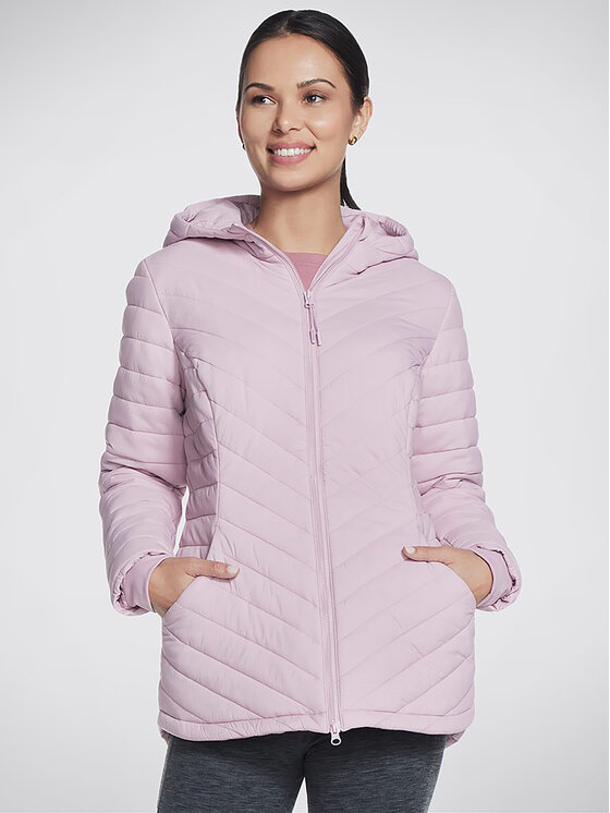 Skechers Anoraka virsjaka Goshield Everyday Parka JA5 Rozā Regular Fit