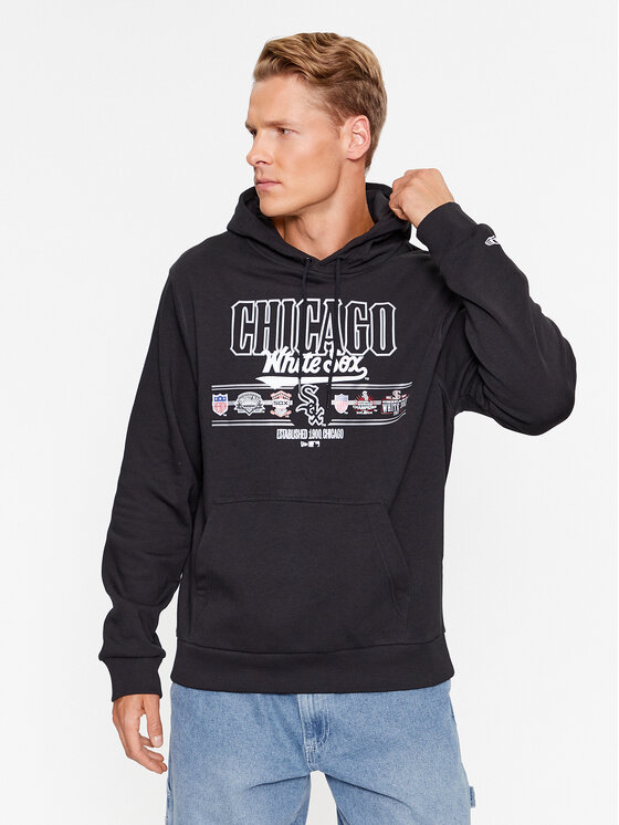 New Era New Era Суитшърт Chicago White Sox MLB Team Graphic 60416315 Черен Regular Fit