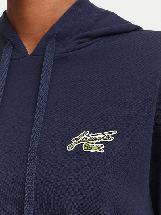 Lacoste Lacoste Džemperis ar kapuci SF8342 Tumši zils Relaxed Fit