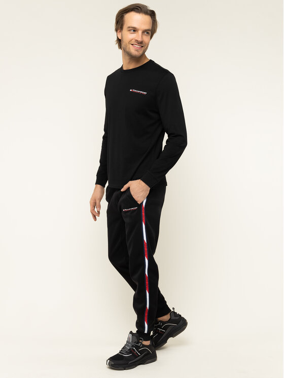 Tommy Sport Tommy Sport Longsleeve S20S200313 Czarny Regular Fit
