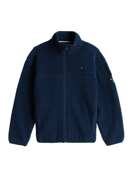 Tommy Hilfiger Tommy Hilfiger Polár kabát KS0KS00739 Sötétkék Regular Fit
