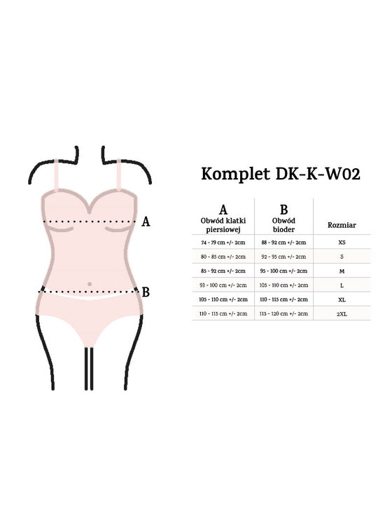 DKaren Lingerie DKaren Lingerie Komplet bielizny DK-K-W02 Écru