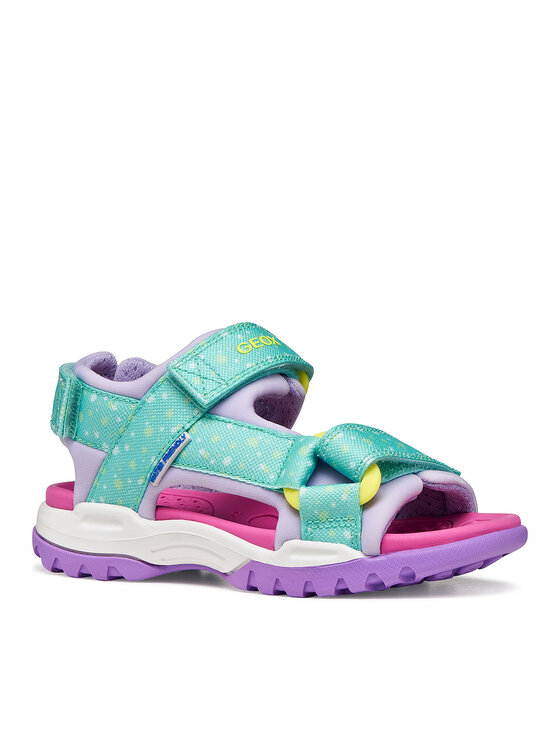 Geox Geox Sandály Jr Borealis Girl J550WA 015AN C4A8R S Tyrkysová