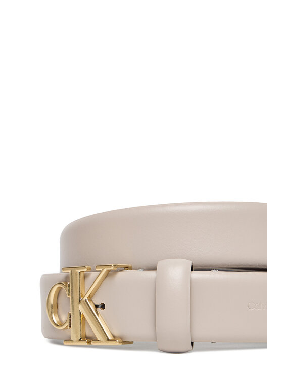Calvin Klein Calvin Klein Dámsky opasok Ck Buckle 30Mm Fixed Belt LV04F7054G Écru