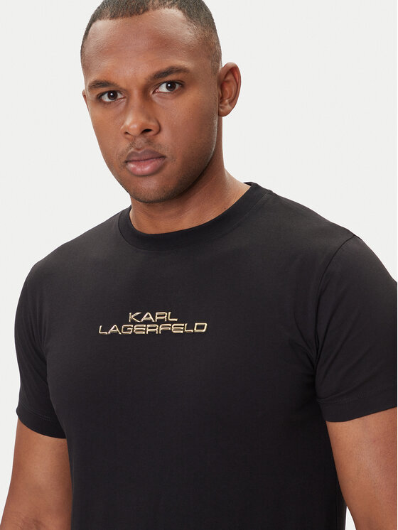 KARL LAGERFELD KARL LAGERFELD T-shirt 755061 554242 Crna Regular Fit