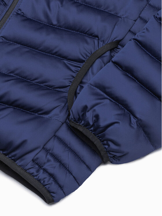 Ombre Ombre Zimní bunda C368 Modrá Regular Fit