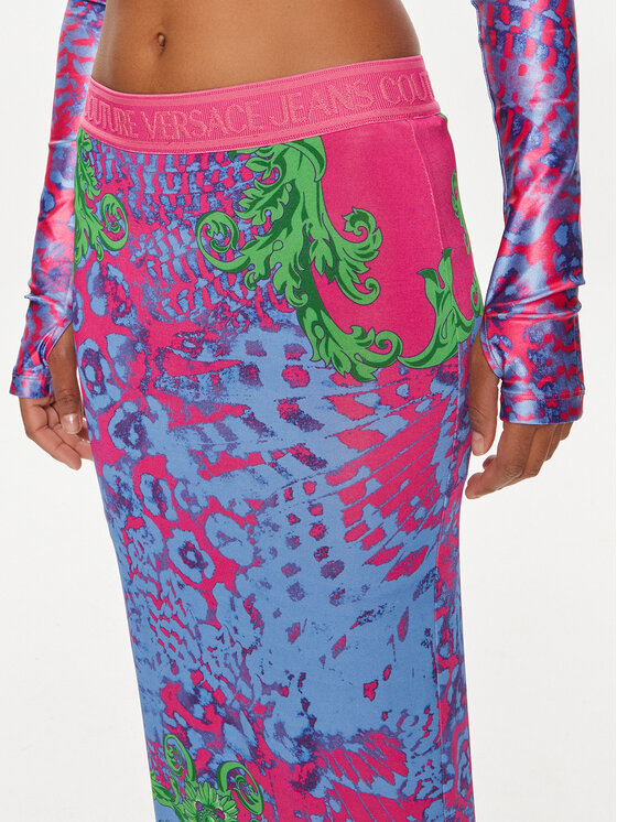 Versace Jeans Couture Versace Jeans Couture Pouzdrová sukně 76HAE8P7 Modrá Slim Fit
