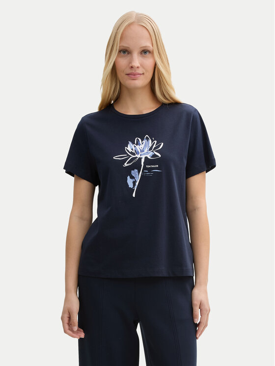 Tom Tailor Tom Tailor T-Shirt 1045534 Σκούρο μπλε Regular Fit