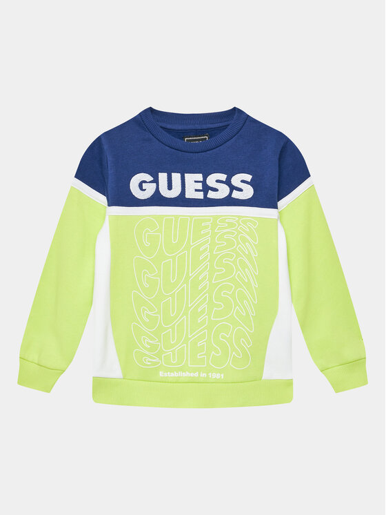 Guess Guess Суитшърт N3BQ02 KAX73 Жълт Regular Fit