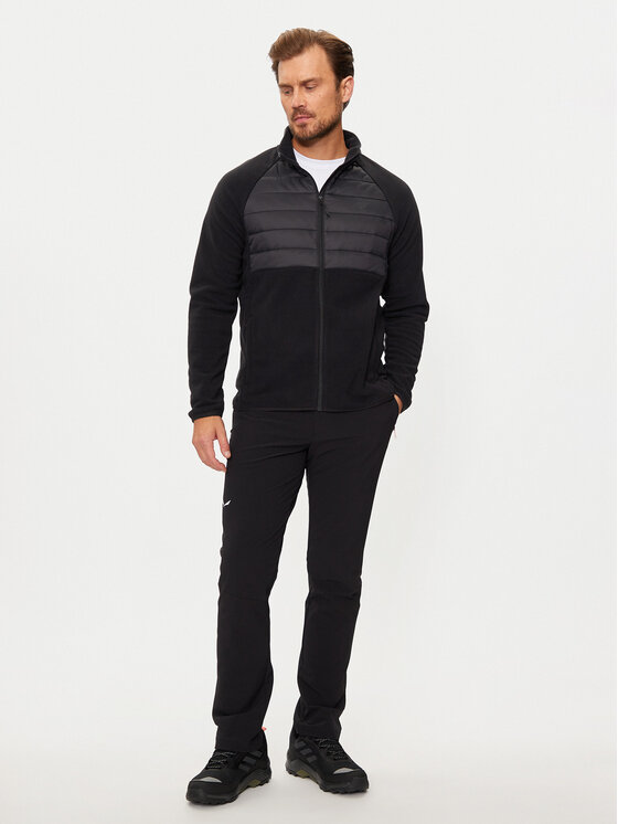4F 4F Felpa di pile 4FWAW24TFLEM249 Nero Regular Fit