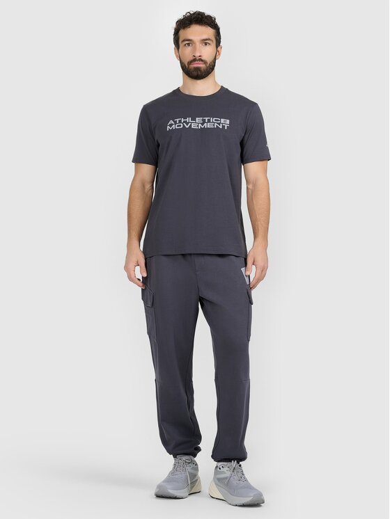4F 4F Jogger nohavice 4FRAW25TTROM1694-22S Čierna Regular Fit
