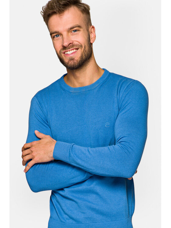 Lancerto Lancerto Sweter Keegan Niebieski Regular Fit