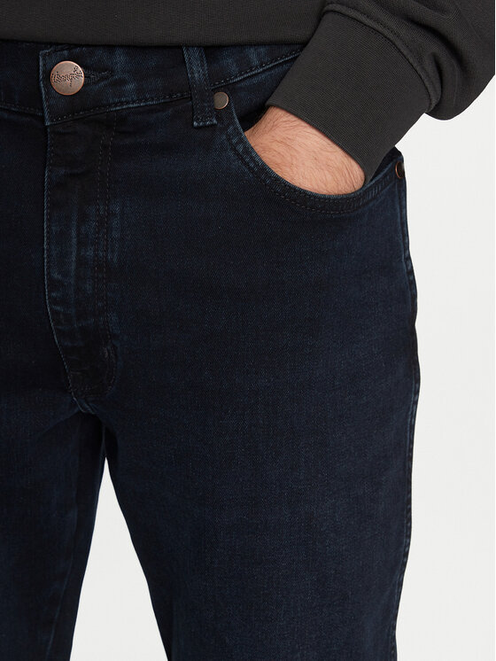 Wrangler Wrangler Džínsy River 112356837 Tmavomodrá Tapered Fit