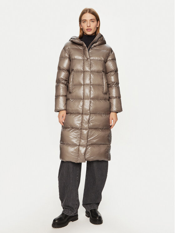 Hetregó Hetregó Пухено яке Tara 8N728 Бежов Regular Fit