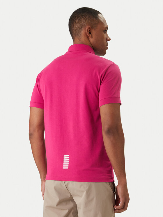 EA7 Emporio Armani EA7 Emporio Armani Тениска с яка и копчета 8NPF14 PJVQZ M4089 Розов Regular Fit