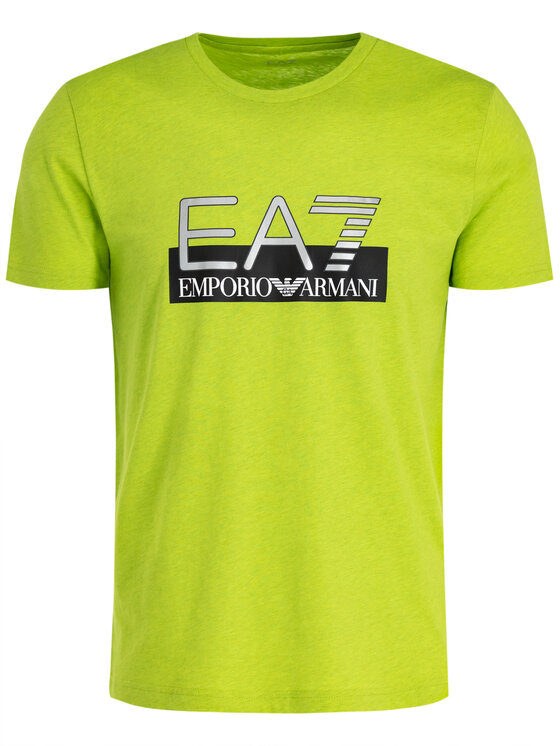 EA7 Emporio Armani EA7 Emporio Armani Marškinėliai 6GPT81 PJM9Z 3804 Žalia Regular Fit